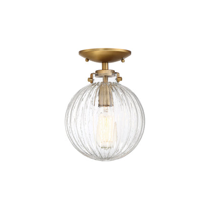 Meridian Lite Trends 1-Light Ceiling Light in Natural Brass M60056NB