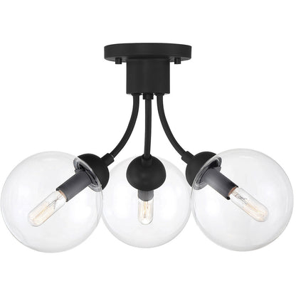 Meridian 3-Light Ceiling Light in Matte Black M60060MBK