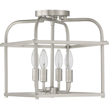 Meridian Lite Trends 4-Light Ceiling Light in Brushed Nickel M60061BN