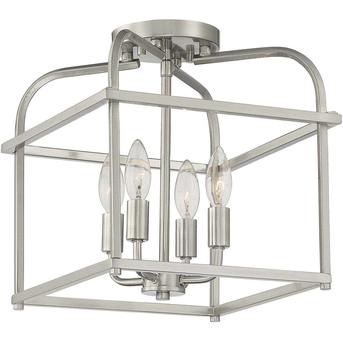 Meridian Lite Trends 4-Light Ceiling Light in Brushed Nickel M60061BN