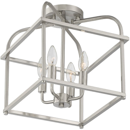 Meridian Lite Trends 4-Light Ceiling Light in Brushed Nickel M60061BN