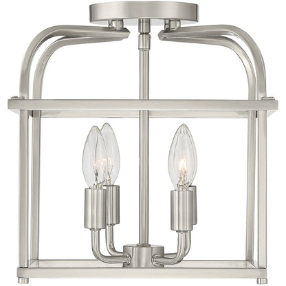 Meridian Lite Trends 4-Light Ceiling Light in Brushed Nickel M60061BN