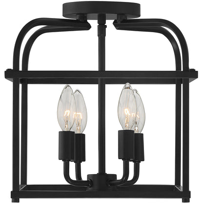 Meridian Lite Trends 4-Light Ceiling Light in Matte Black M60061MBK