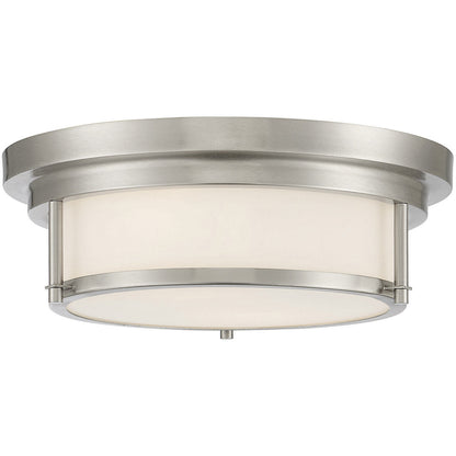 Meridian Lite Trends 2-Light Ceiling Light in Brushed Nickel M60062BN