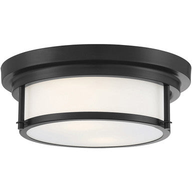 Meridian Lite Trends 2-Light Ceiling Light in Matte Black M60062MBK