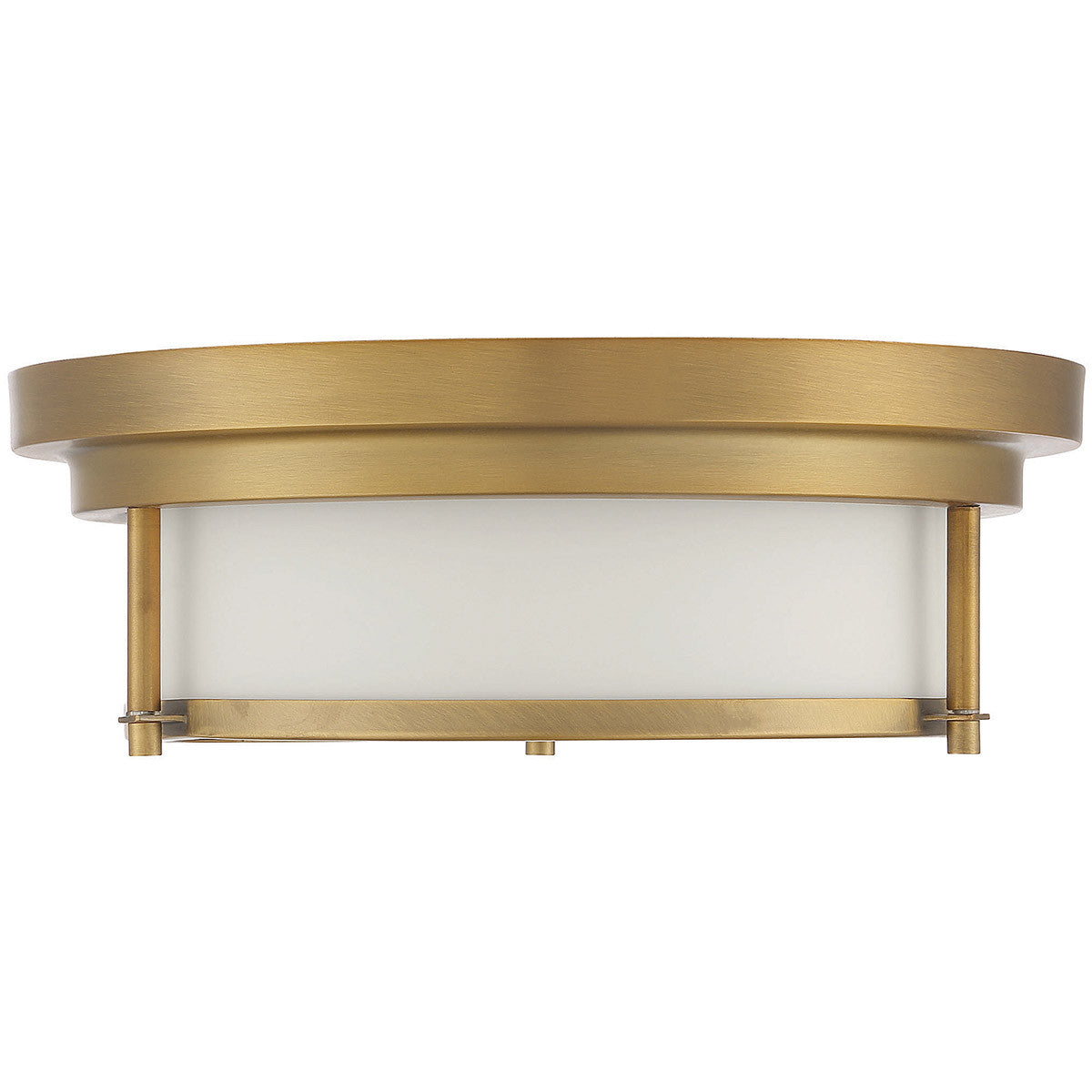 Meridian Lite Trends 2-Light Ceiling Light in Natural Brass M60062NB