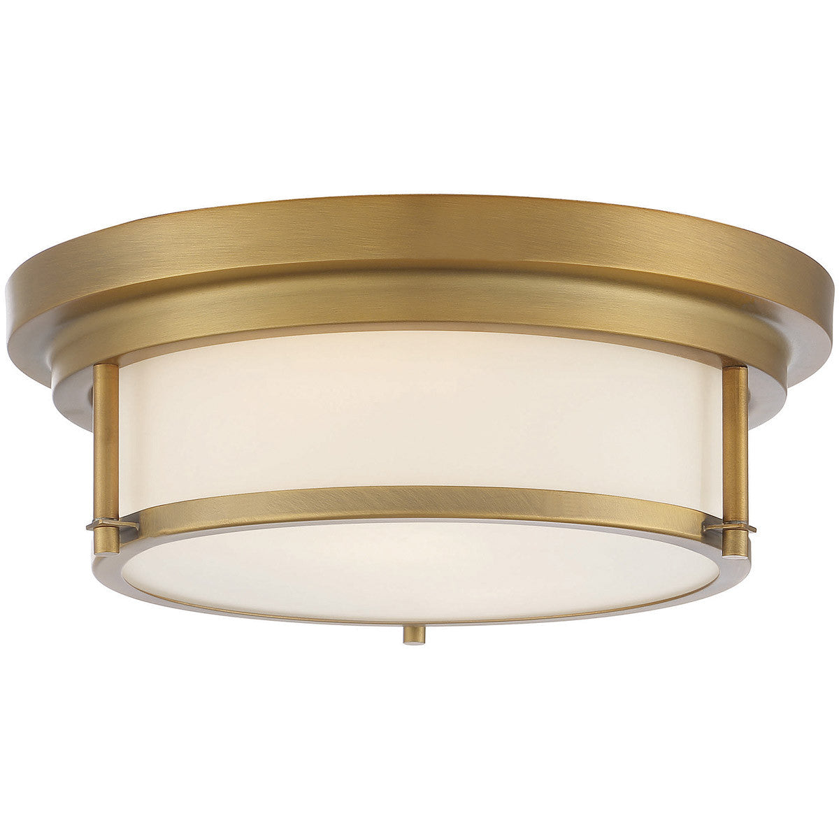 Meridian Lite Trends 2-Light Ceiling Light in Natural Brass M60062NB