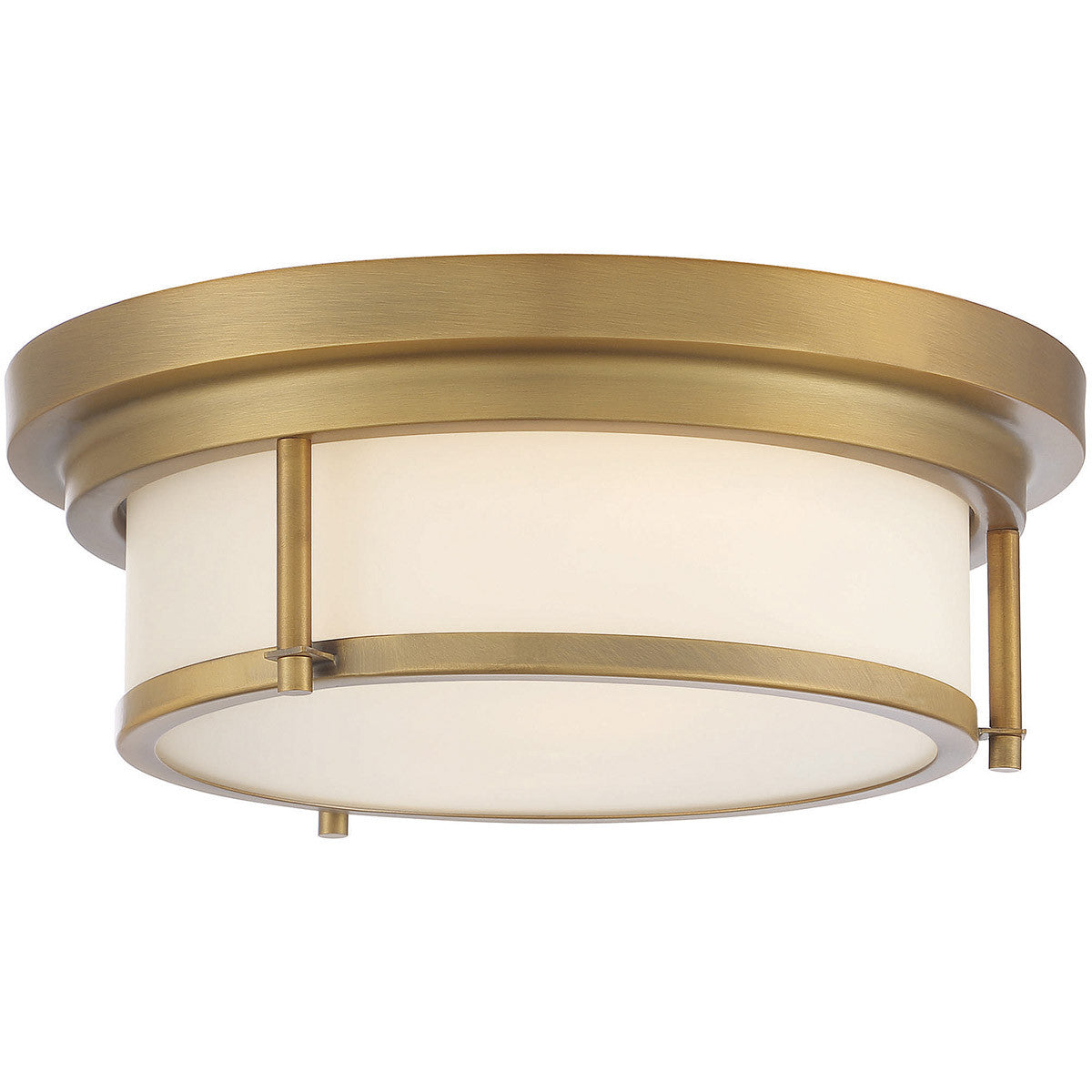 Meridian Lite Trends 2-Light Ceiling Light in Natural Brass M60062NB