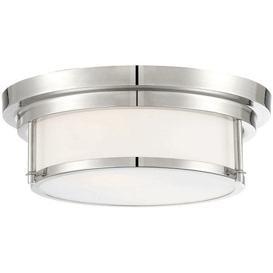 Meridian Lite Trends 2-Light Ceiling Light in Polished Nickel M60062PN