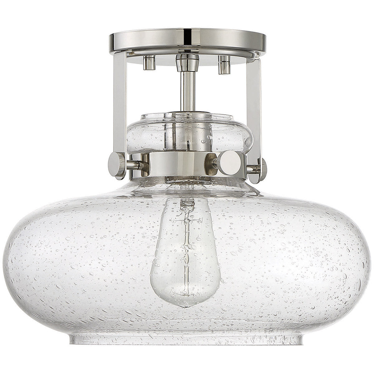 Meridian Lite Trends 1-Light Ceiling Light in Polished Nickel M60064PN