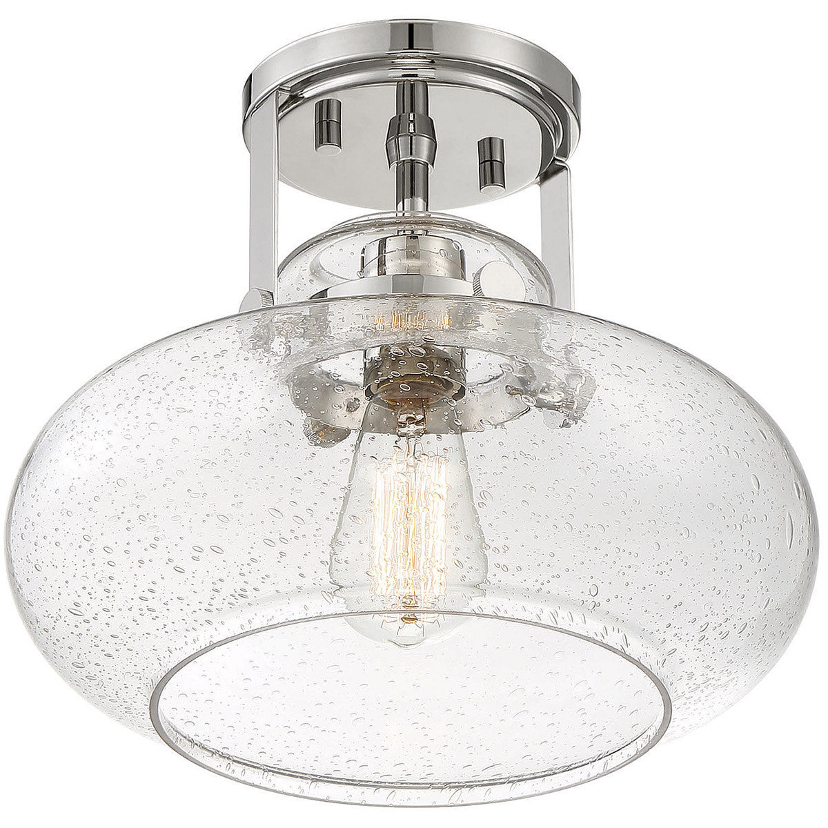 Meridian Lite Trends 1-Light Ceiling Light in Polished Nickel M60064PN