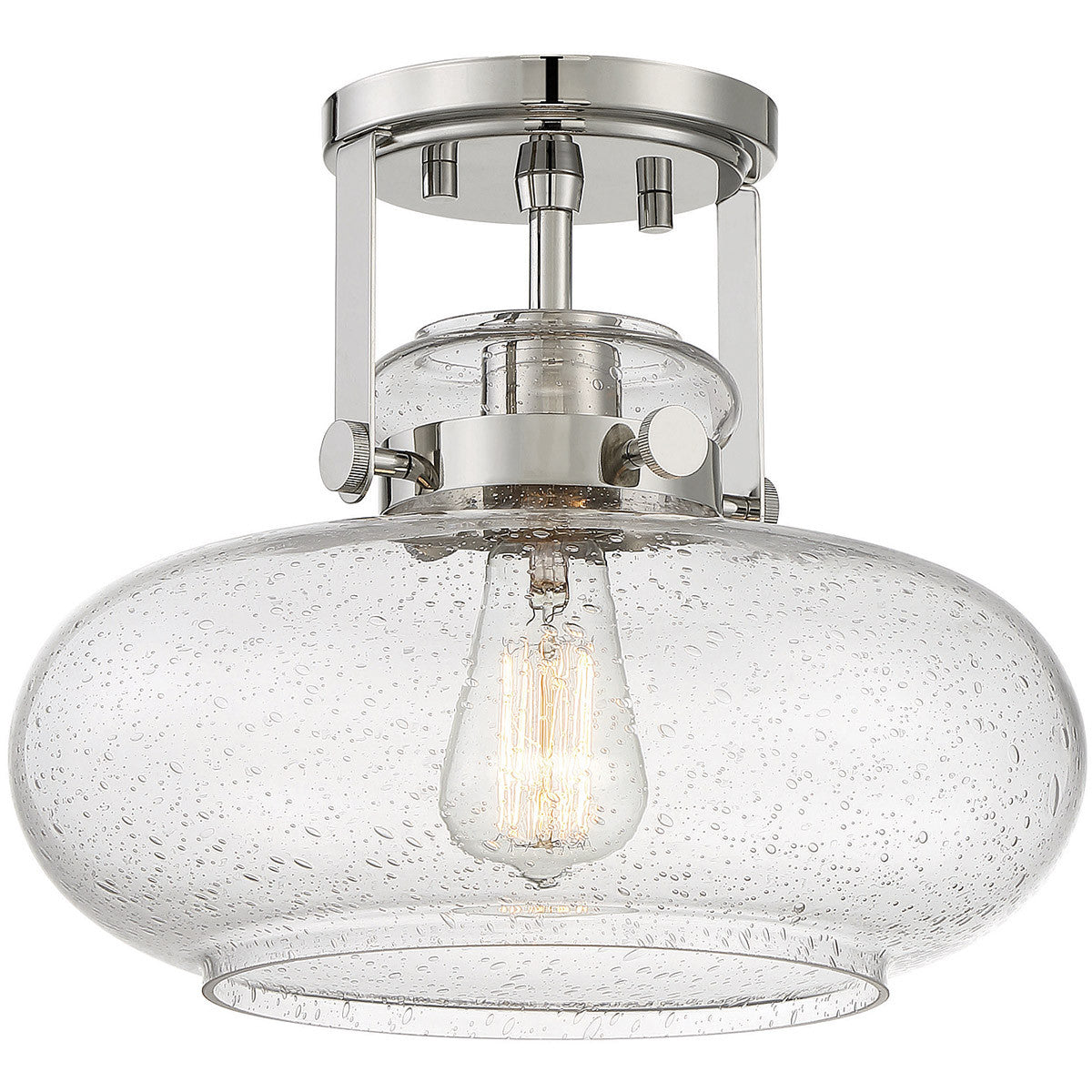 Meridian 1-Light Ceiling Light in Polished Nickel M60064PN