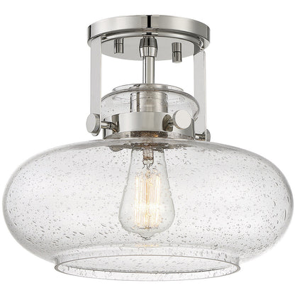 Meridian 1-Light Ceiling Light in Polished Nickel M60064PN