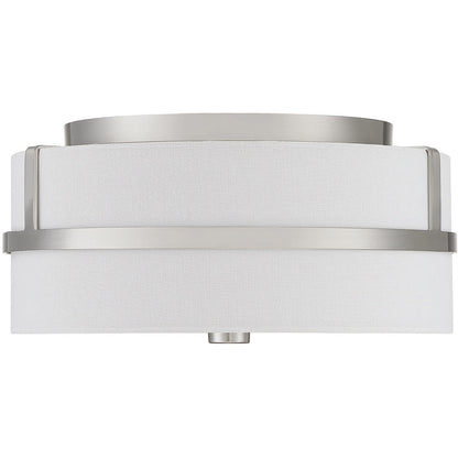 Meridian Lite Trends 2-Light Ceiling Light in Brushed Nickel M60065BN