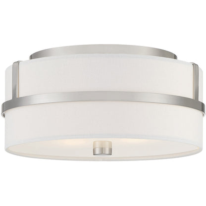 Meridian Lite Trends 2-Light Ceiling Light in Brushed Nickel M60065BN