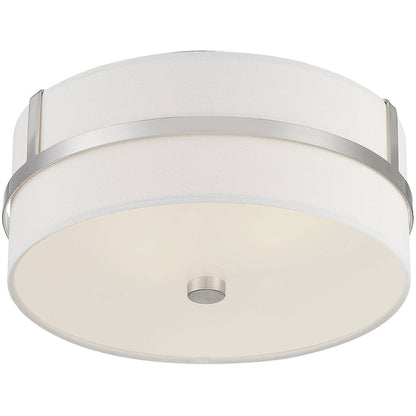 Meridian Lite Trends 2-Light Ceiling Light in Brushed Nickel M60065BN