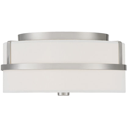 Meridian 2-Light Ceiling Light in Brushed Nickel M60065BN