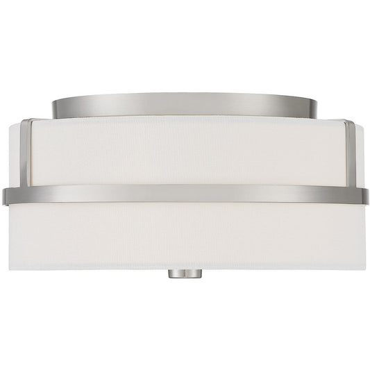 Meridian 2-Light Ceiling Light in Brushed Nickel M60065BN