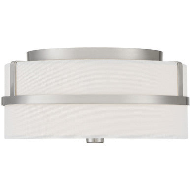 Meridian Lite Trends 2-Light Ceiling Light in Brushed Nickel M60065BN