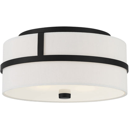 Meridian Lite Trends 2-Light Ceiling Light in Matte Black M60065MBK