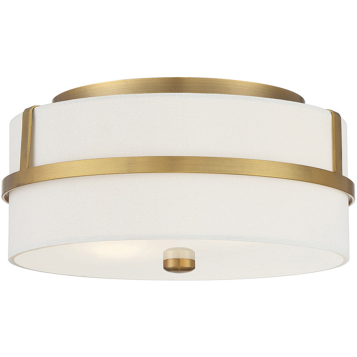 Meridian Lite Trends 2-Light Ceiling Light in Natural Brass M60065NB