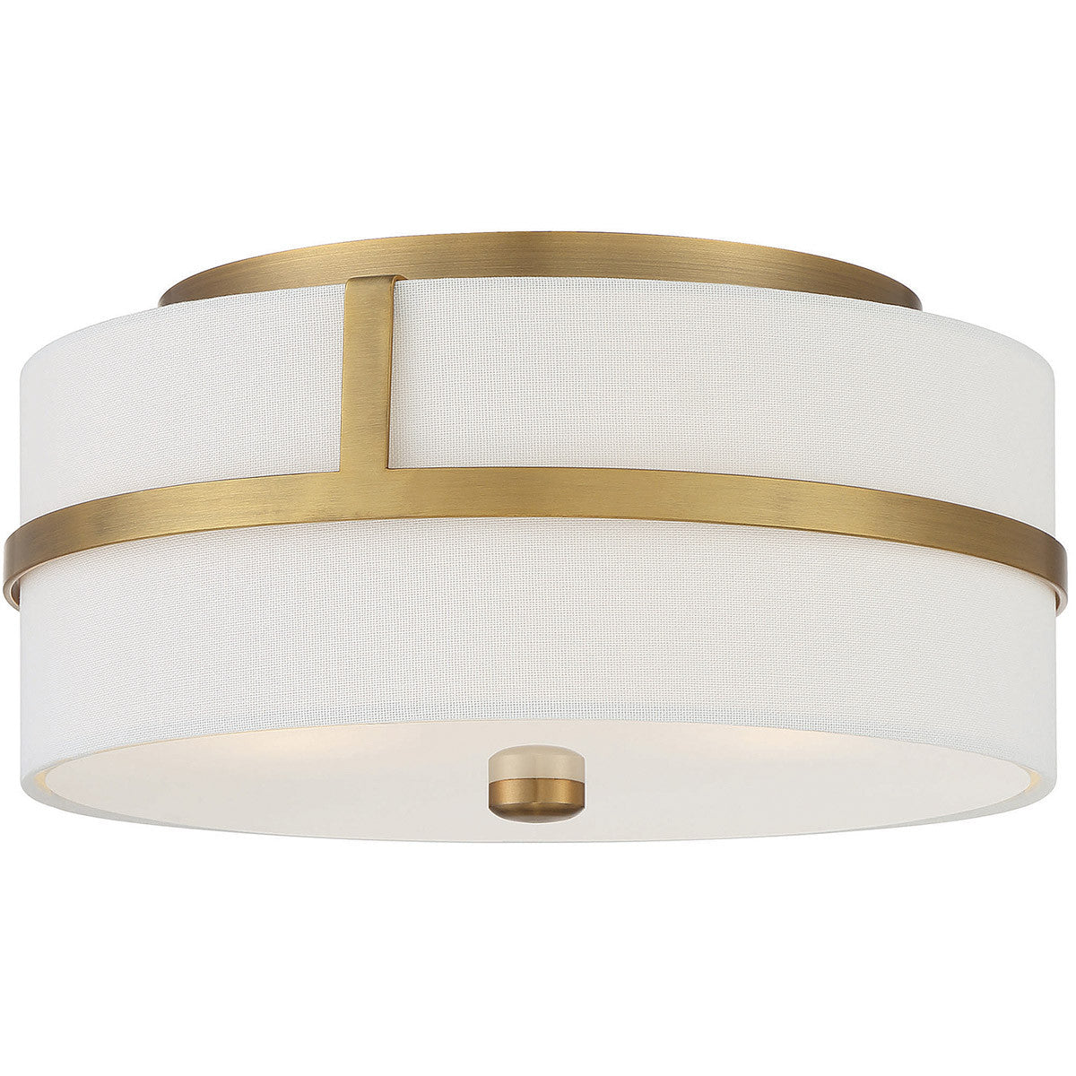 Meridian Lite Trends 2-Light Ceiling Light in Natural Brass M60065NB