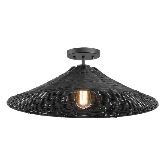 Meridian Lite Trends 1-Light Ceiling Light in Matte Black M60074MBK