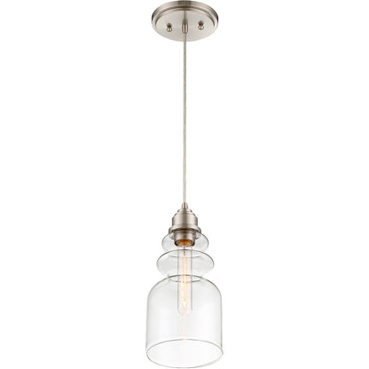 Meridian Lite Trends 1-Light Mini Pendant in Brushed Nickel M70018BN