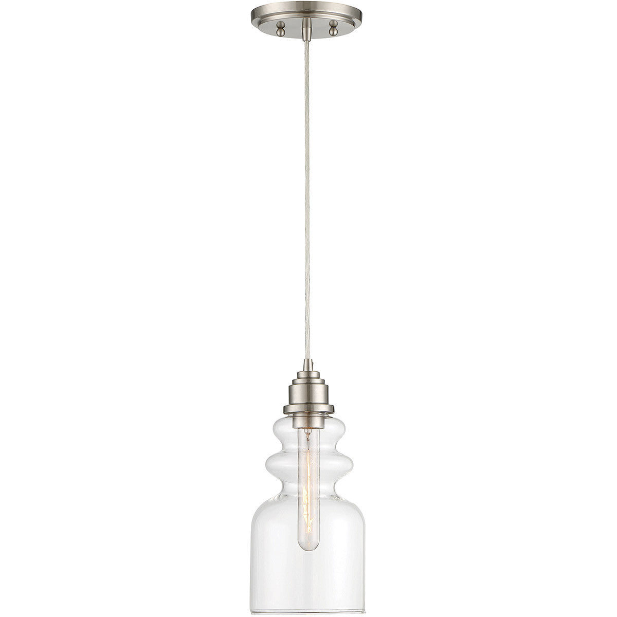 Meridian 1-Light Mini Pendant in Brushed Nickel M70018BN