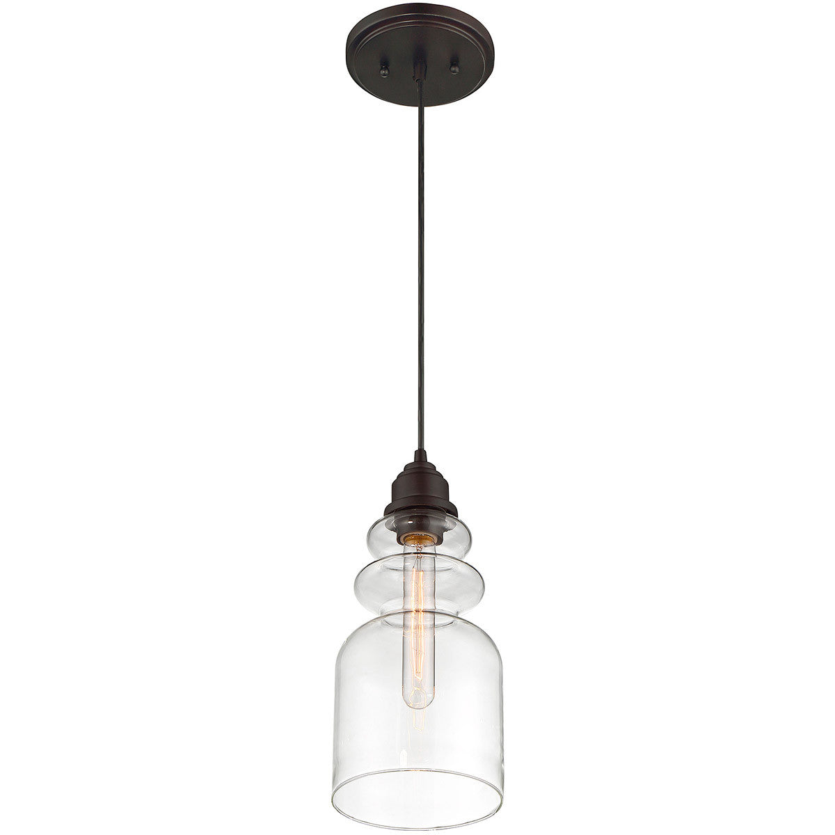 Meridian Lite Trends 1-Light Mini Pendant in Oil Rubbed Bronze M70018ORB