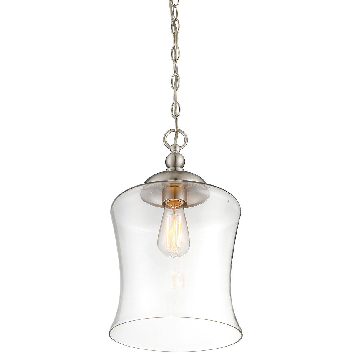 Meridian Lite Trends 1-Light Mini Pendant in Brushed Nickel M70019BN