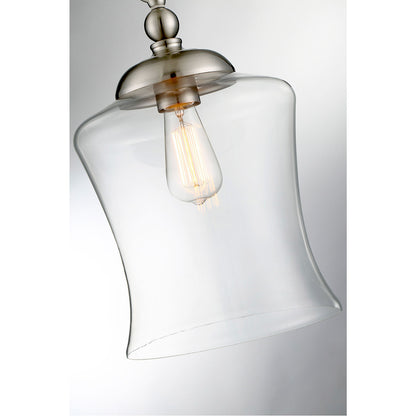 Meridian Lite Trends 1-Light Mini Pendant in Brushed Nickel M70019BN