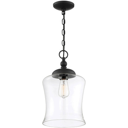 Meridian Lite Trends 1-Light Pendant in Matte Black M70019MBK