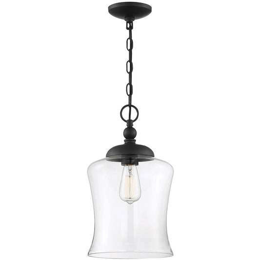 Meridian 1-Light Pendant in Matte Black M70019MBK