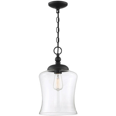 Meridian Lite Trends 1-Light Pendant in Matte Black M70019MBK