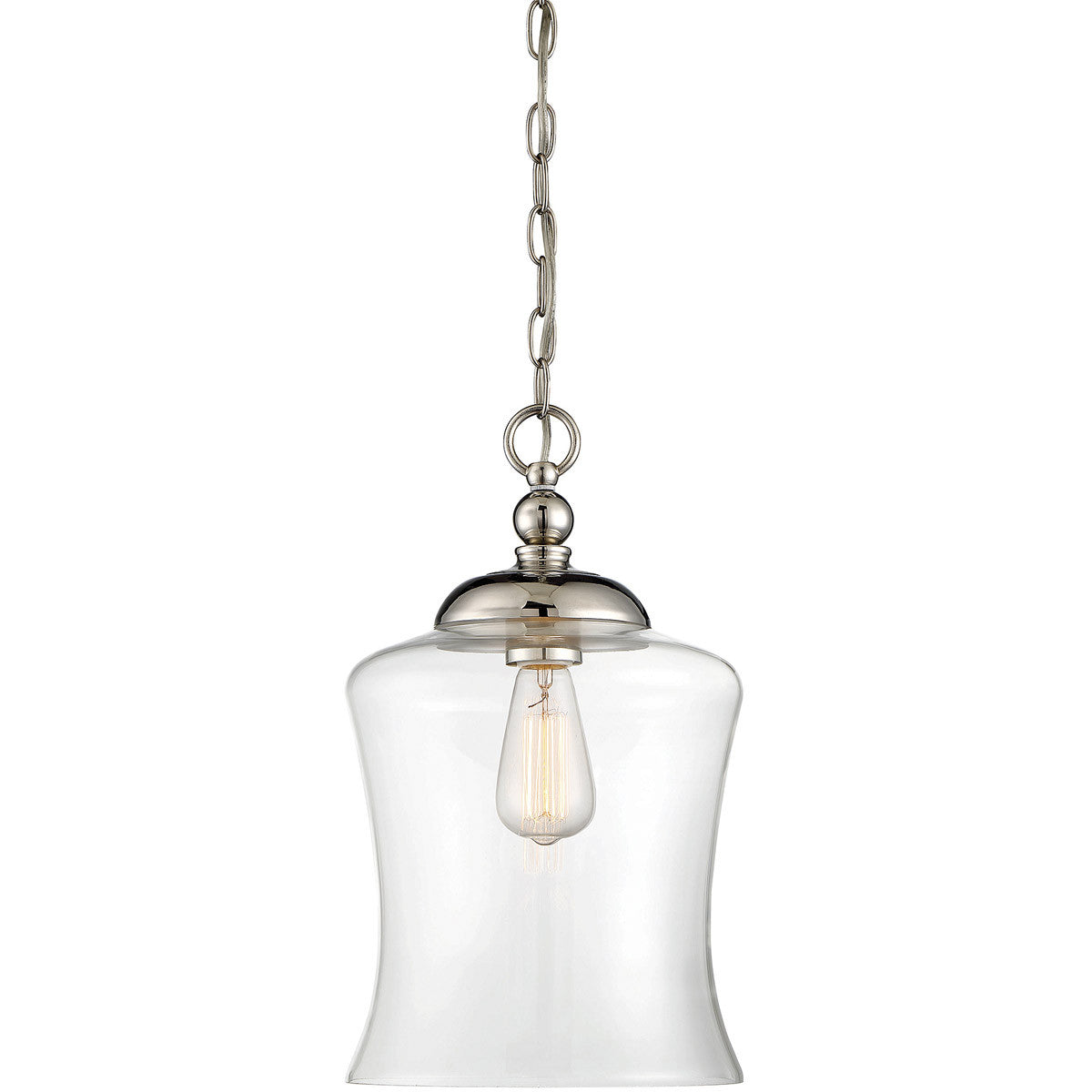 Meridian 1-Light Mini Pendant in Polished Nickel M70019PN