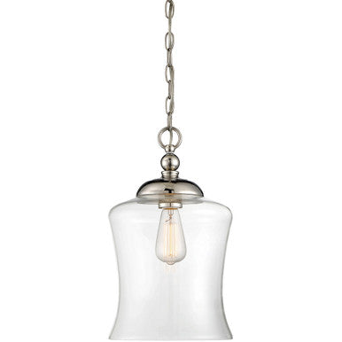 Meridian Lite Trends 1-Light Mini Pendant in Polished Nickel M70019PN