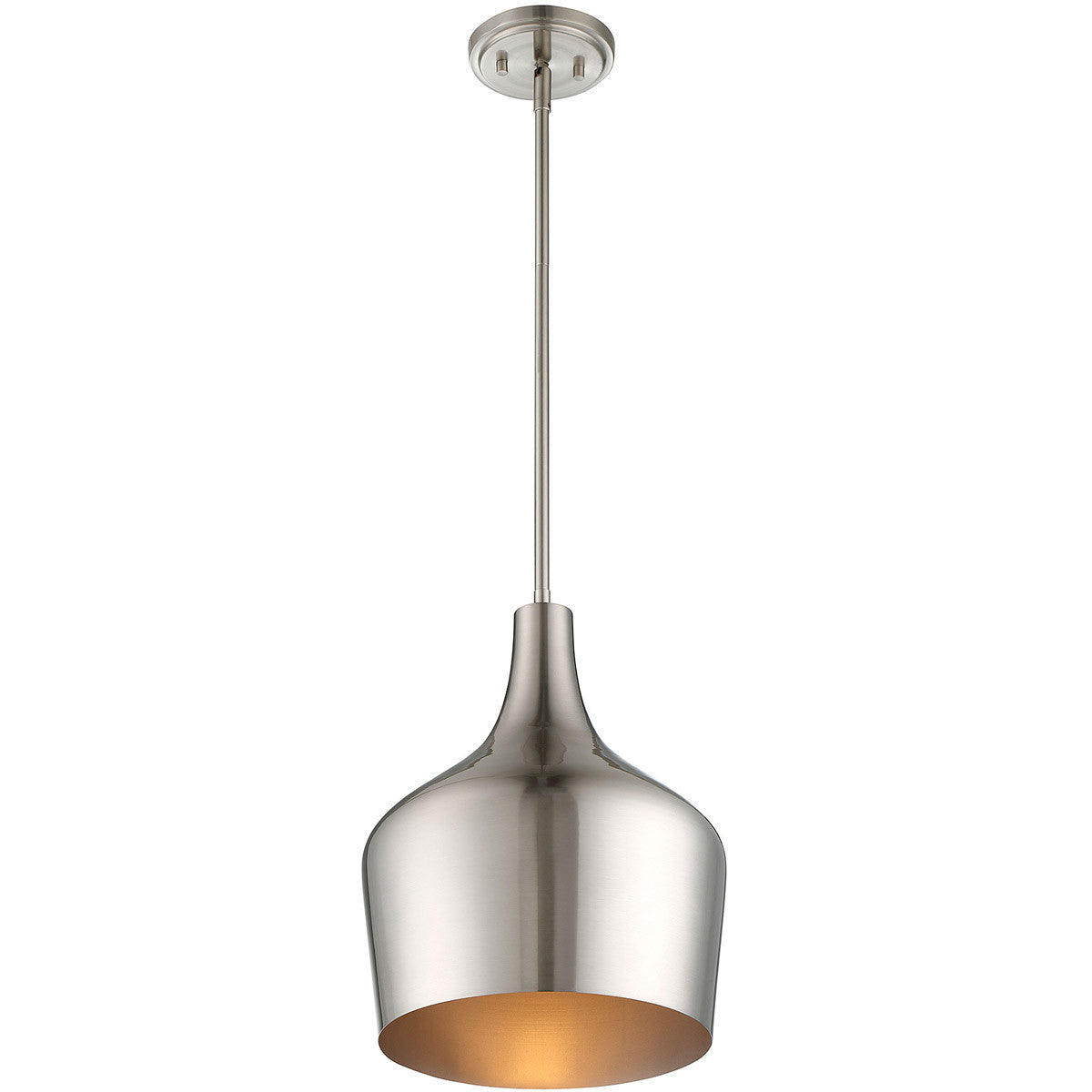 Meridian Lite Trends 1-Light Pendant in Brushed Nickel M70020BN