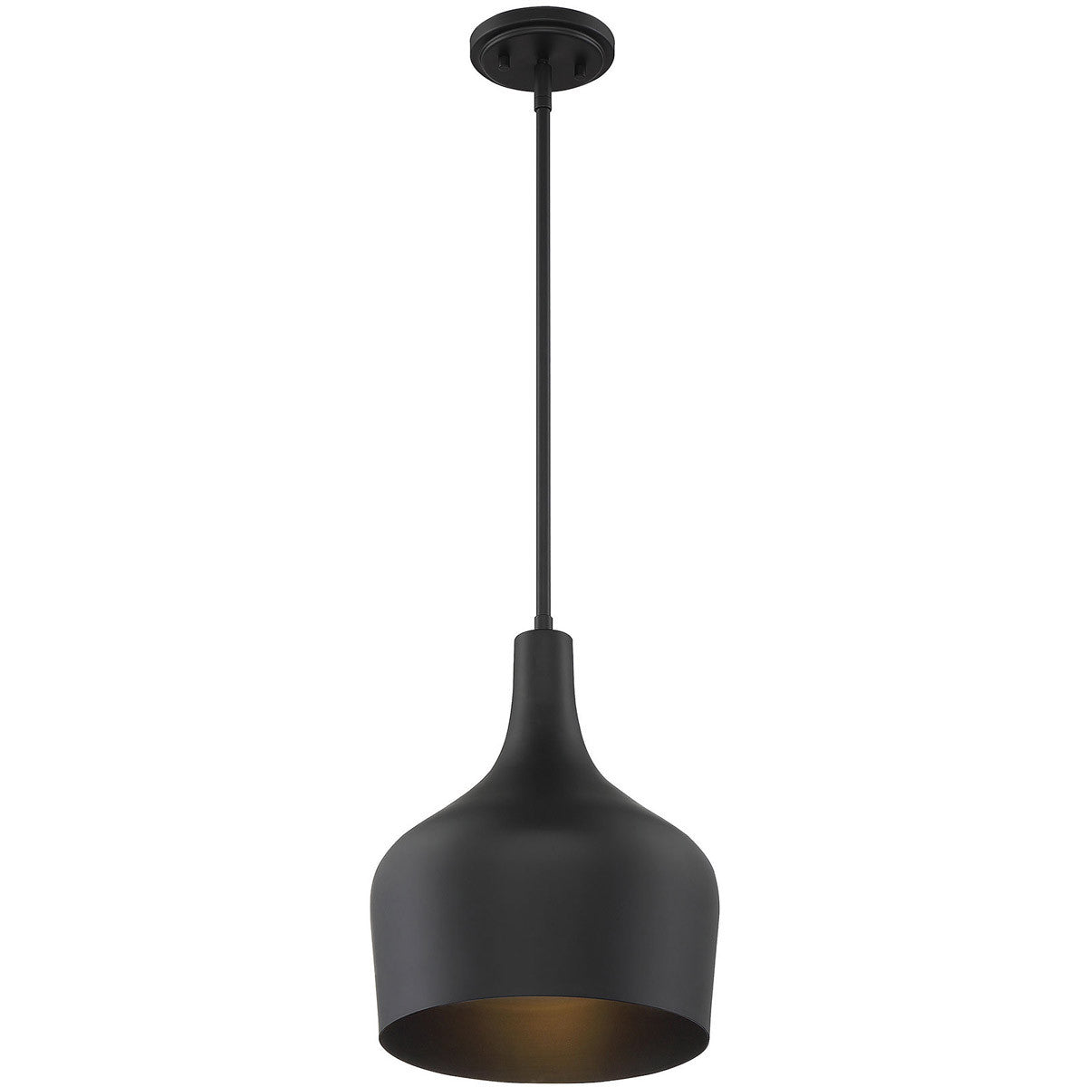 Meridian Lite Trends 1-Light Pendant in Matte Black M70020MBK