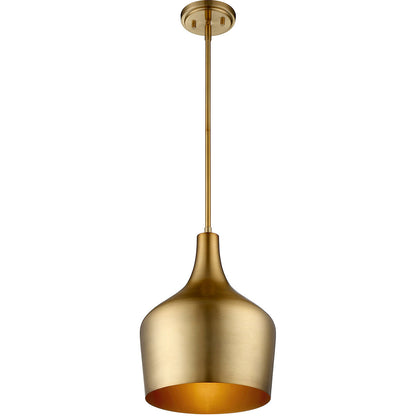 Meridian Lite Trends 1-Light Pendant in Natural Brass M70020NB