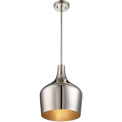 Meridian Lite Trends 1-Light Pendant in Polished Nickel M70020PN