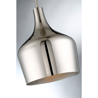 Meridian Lite Trends 1-Light Pendant in Polished Nickel M70020PN