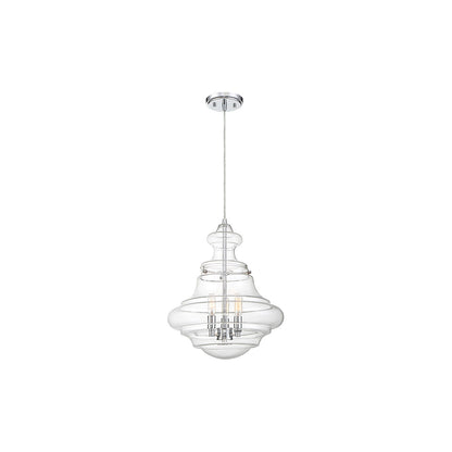 Meridian Lite Trends 3-Light Pendant in Chrome M70058CH