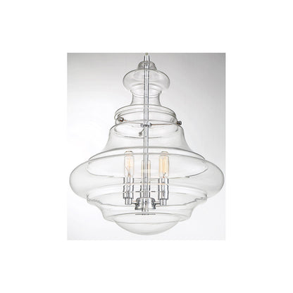 Meridian Lite Trends 3-Light Pendant in Chrome M70058CH