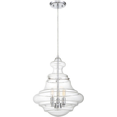 Meridian Lite Trends 3-Light Pendant in Chrome M70058CH