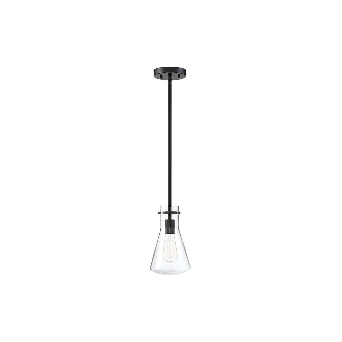 Meridian Lite Trends 1-Light Pendant in Matte Black M70063MBK