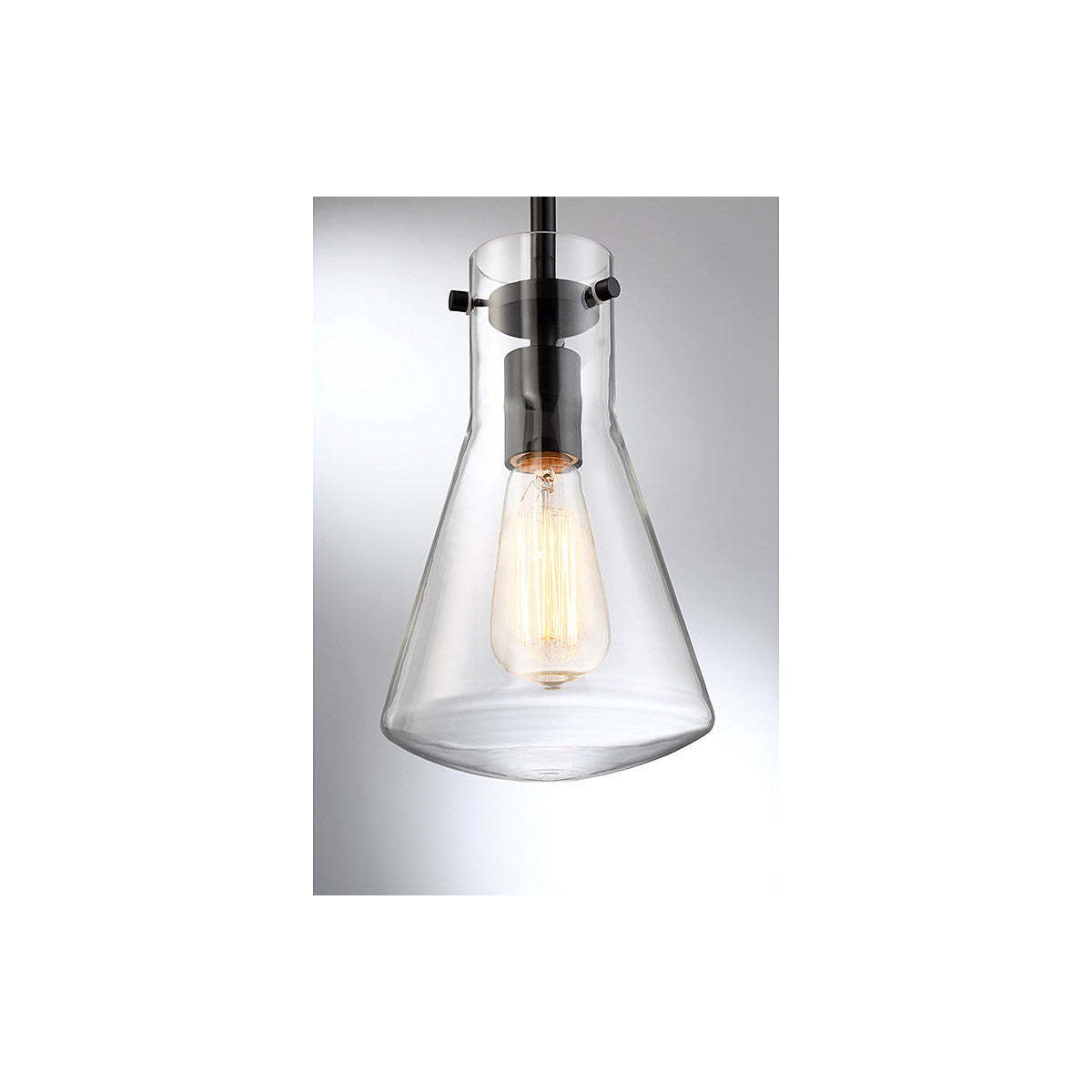 Meridian Lite Trends 1-Light Pendant in Matte Black M70063MBK