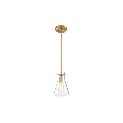 Meridian Lite Trends 1-Light Pendant in Natural Brass M70063NB