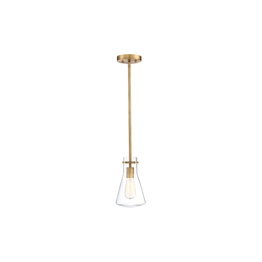 Meridian 1-Light Pendant in Natural Brass M70063NB