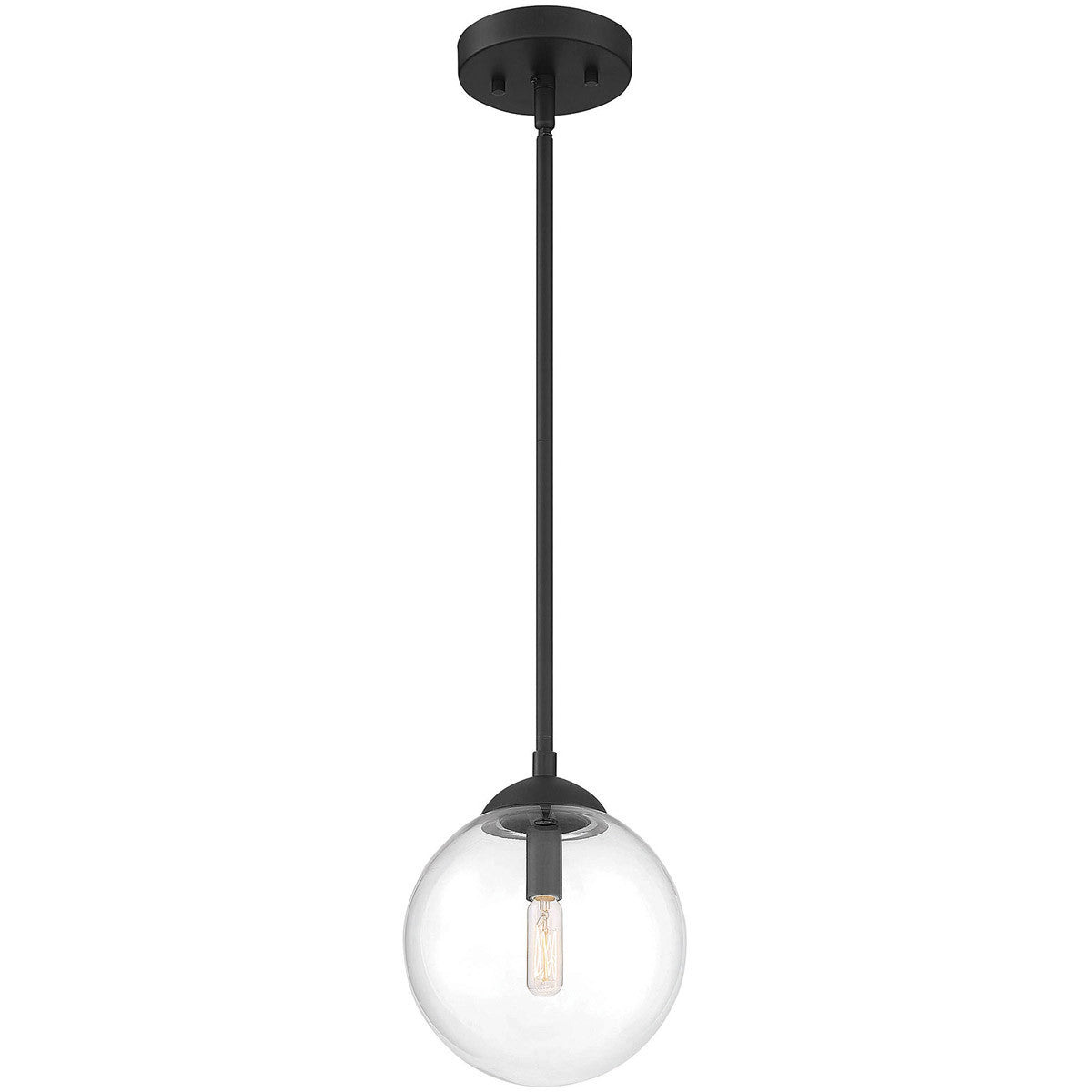 Meridian Lite Trends 1-Light Mini Pendant in Matte Black M70067MBK